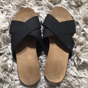 Black Backless Sandals